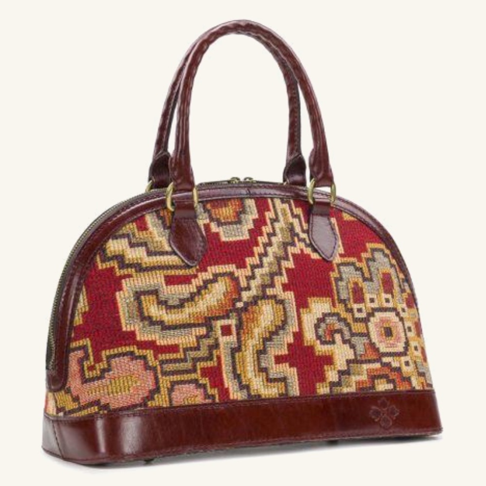 Patricia Nash Tarma Satchel in Peruvian Tapestry Red